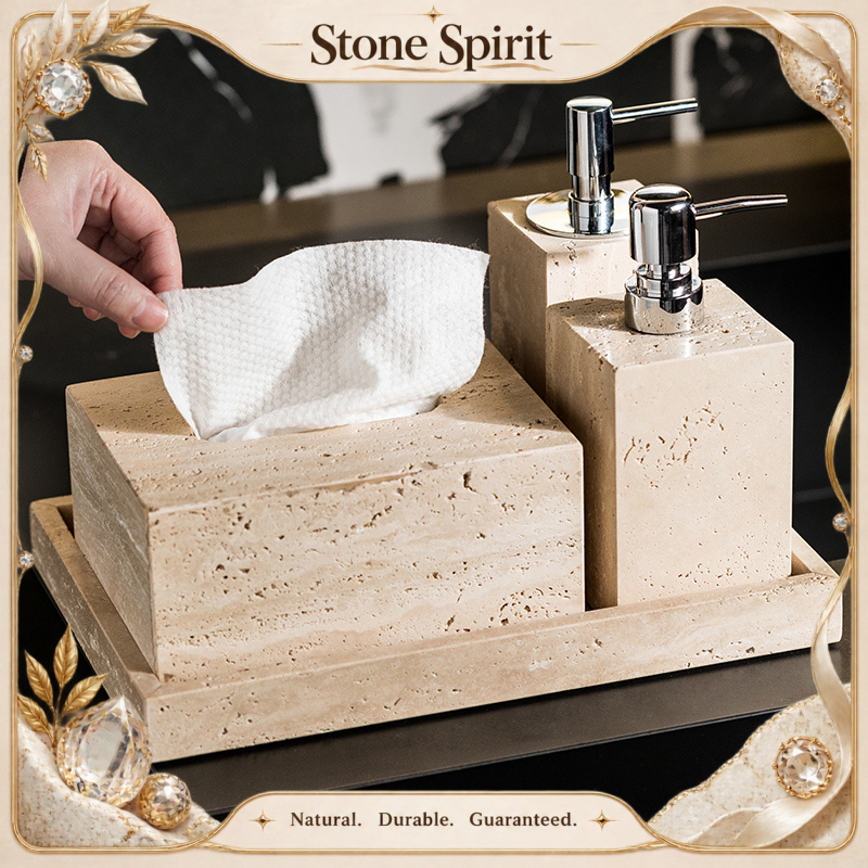 【Doğal】Bej Traverten Banyo Set - Reed Diffuser Set incelemesi ve fiyatı