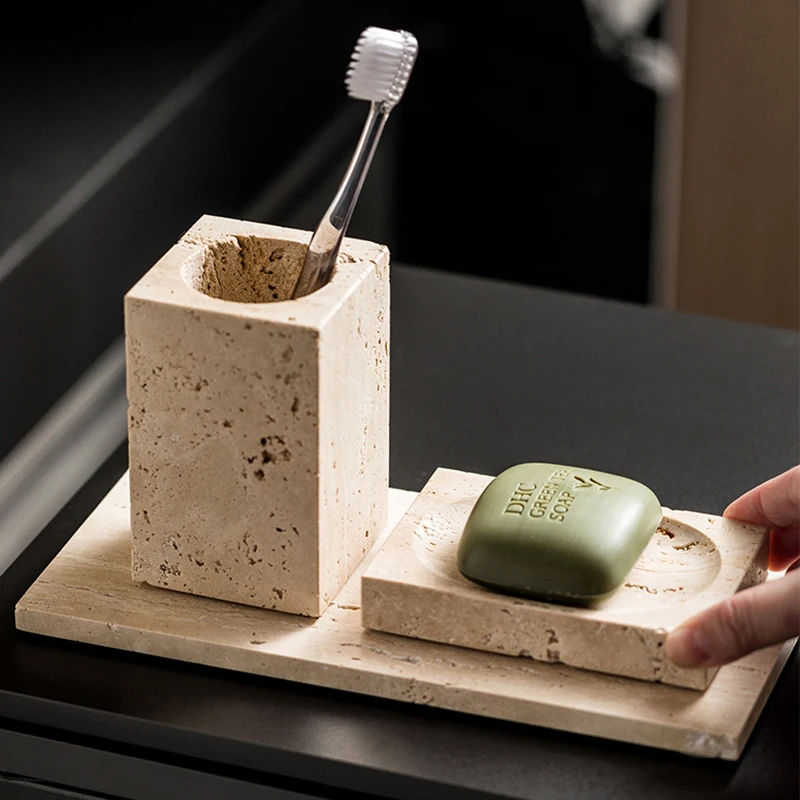 【Doğal】Bej Traverten Banyo Set - Reed Diffuser Set incelemesi ve fiyatı
