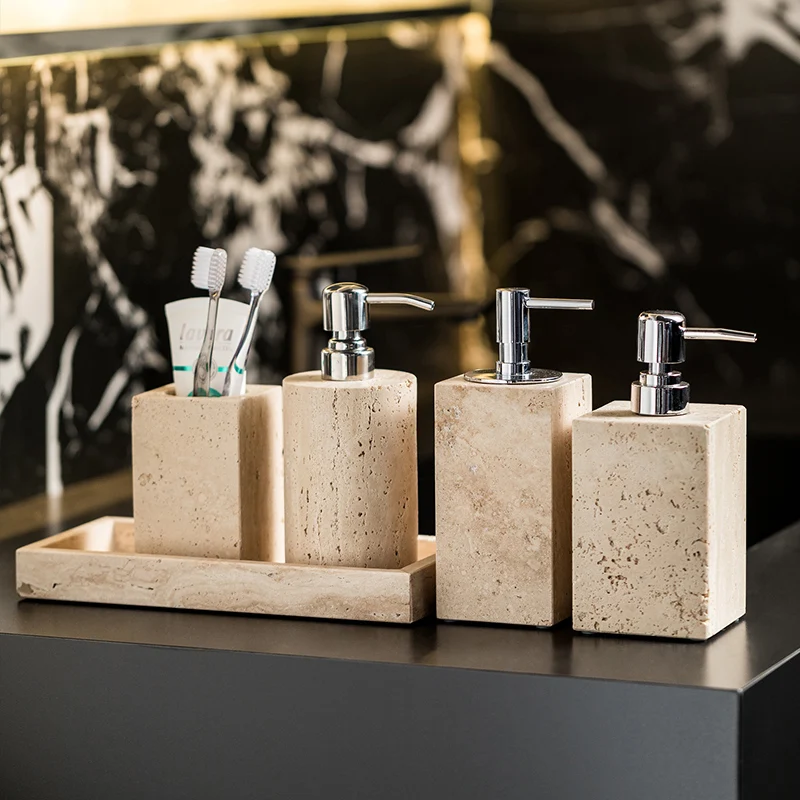 【Doğal】Bej Traverten Banyo Set - Reed Diffuser Set incelemesi ve fiyatı