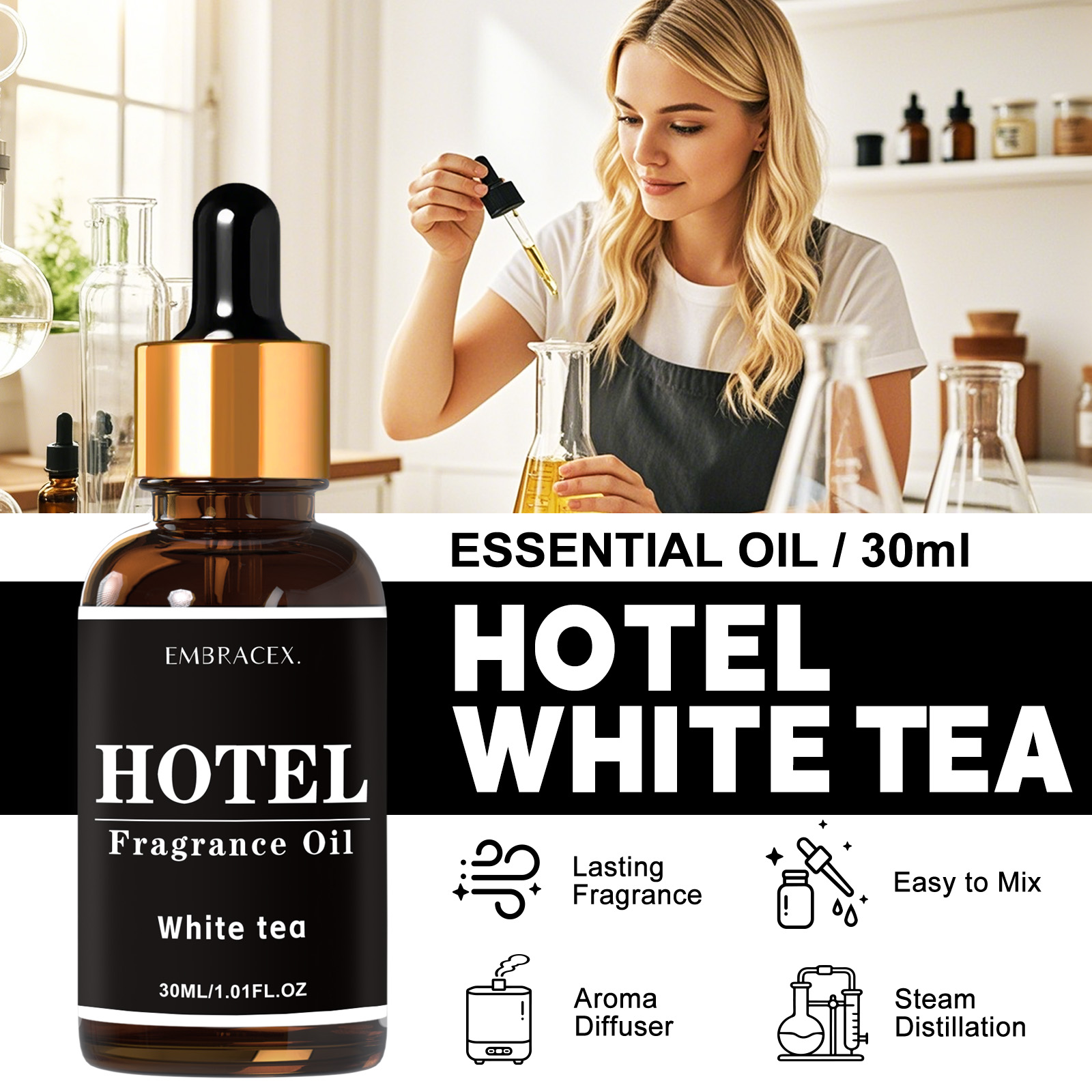30ml Otel Beyaz Çay Aromalı Ya - Reed Diffuser Set incelemesi ve fiyatı