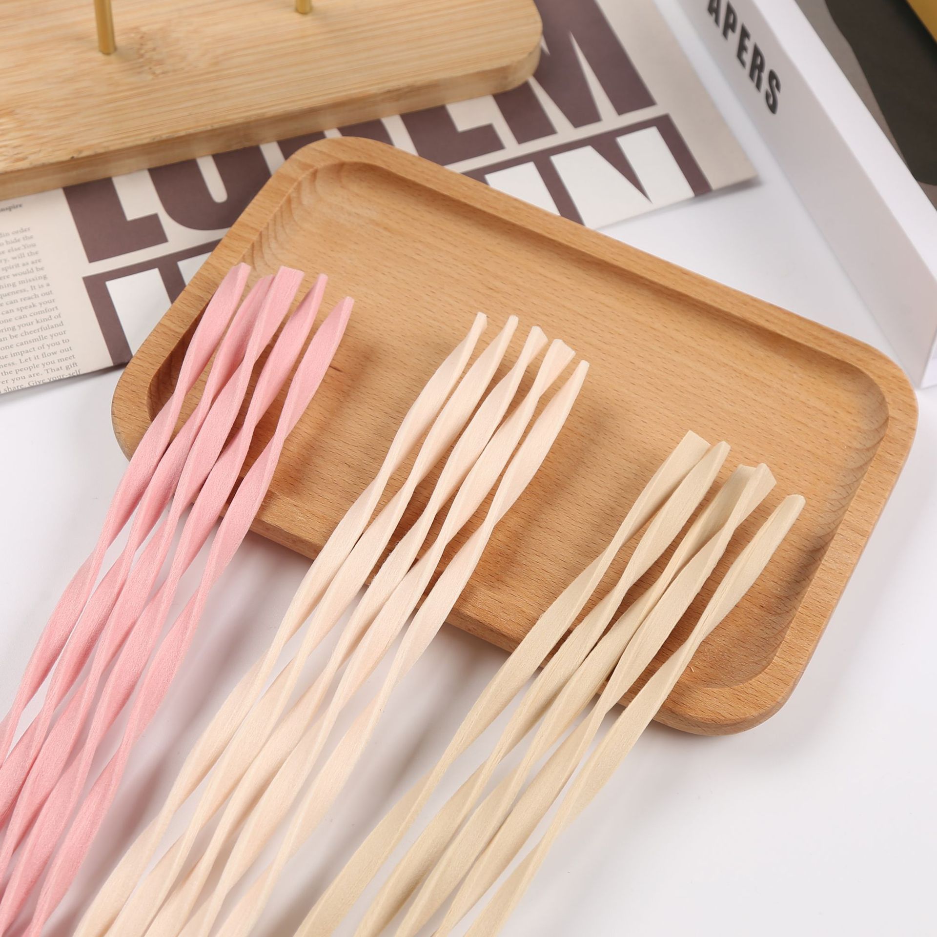 10 adet L30cm pembe/ahşap renk - Reed Diffuser Set incelemesi ve fiyatı