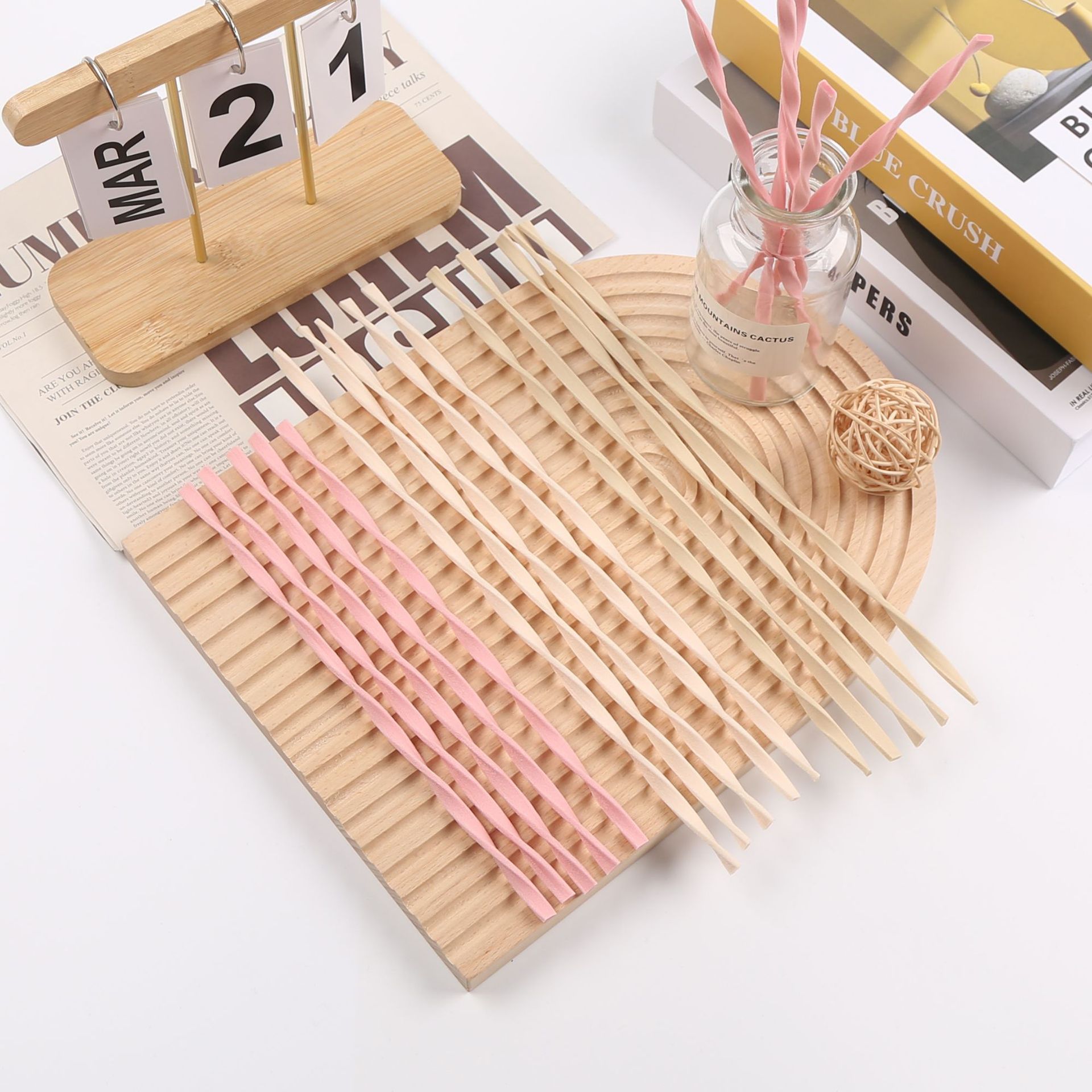 10 adet L30cm pembe/ahşap renk - Reed Diffuser Set incelemesi ve fiyatı